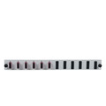 Bestückte 12 Port Frontblende mit 6 x SC -- Duplex Kupplung OM4 vertikal, schwarz