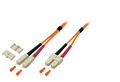 Duplex Jumper SC-SC 50/125µm, OM2, LSZH,  -- orange, 2.0mm, 2m