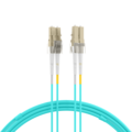 Duplex Patchkabel Flat-Twin LC-LC OM3 -- 45m LSZH 3x5mm aqua