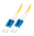Duplex Patchkabel LC-LC OS2 G652D -- 3m LSZH 1,2mm gelb - O0350.3-1.2