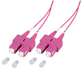 Duplex Patchkabel SC-SC OM4 -- 0,5m LSZH 1,2mm erikaviolett - O0318.0,5-1.2