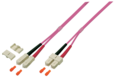 Duplex Patchkabel SC-SC OM4 -- 1m LSZH 3mm erikaviolett