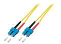 Duplex Patchkabel SC-SC OS2 G652D -- 0,5m LSZH 3mm gelb - O2513.0,5