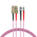 Duplex Patchkabel SC-ST OM4 -- 0,5m LSZH 3mm erikaviolett