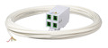 FTTH Hutschienenadapter,2x SC/APC -- Kupplung, Laserschutz integriert, 50m Drop