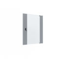 Glastür für X-Rack Wandgehäuse -- 15HE grau RAL7035 3/3