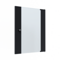 Glastür für X-Rack Wandgehäuse -- 15HE schwarz RAL9005 3/3