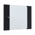 Glastür für X-Rack Wandgehäuse -- 9HE schwarz RAL9005 3/3