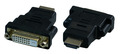HDMI-DVI Adapter, HDMI-A auf DVI-D -- 24+1, St.-Bu., schwarz
