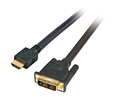 HighSpeed HDMI Kabel mit Eth. HDMI A - -- DVI-D 18+1, St.-St., 10,0m, schwarz