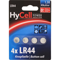 HyCell Batterie Alkaline Knopfzelle Typ LR44, 4er Blister - 01032A