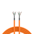INFRALAN© Cat.7A 1200 AWG22, S/FTP 4P -- CPR B2ca orange RAL 2003