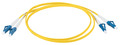 INFRALAN© Duplex Jumper LC-LC 9/125µm -- OS2, LSZH, gelb, 2.0mm, 2m
