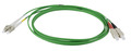 INFRALAN© Duplex Jumper LC-SC 50/125µm -- OM5, LSZH, limetten grün, - IPL-DR-LCUSCU-5-0100