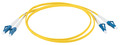 INFRALAN© Duplex Patchkabel LC-LC OS2 G652D -- 1m LSZH 2mm gelb - IPL-DR-LCULCU-2-0100