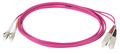 INFRALAN© Duplex Patchkabel LC-SC OM4 -- 2m LSZH 2mm erikaviolett - IPL-DR-LCUSCU-4-0200
