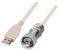 IP67 Kabelverschraubung, M20, USB2.0 -- Stecker Typ-A auf Stecker Typ-A, 1,0m
