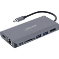 InLine® 7-in-1 USB-C Dockingstation, HDMI, DisplayPort, USB 3.2, SD, - 33277