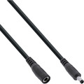 InLine® DC Verlängerungskabel, DC Stecker/Buchse 4,0x1,7mm, AWG 18, schwarz 2m