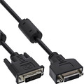 InLine® DVI-D Verlängerung, Dual Link 24+1 Stecker auf 24+1 Buchse, 2 Ferrite, 3m