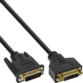 InLine® DVI-D Verlängerung Premium, digital 24+1 Stecker / Buchse, Dual Link, 5m