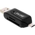InLine® Dual Card Reader für SD und microSD, für Android (OTG) und - 66779
