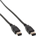 InLine® FireWire Kabel, IEEE1394 6pol Stecker / Stecker, schwarz, - 34055