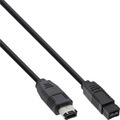 InLine® FireWire Kabel, IEEE1394 6pol Stecker zu 9pol Stecker, 1,8m - 36902