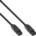 InLine® FireWire Kabel, IEEE1394 9pol Stecker / Stecker, schwarz, 1,8m