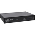 InLine® Gigabit Switch 8x, 10/100/1000, Desktop, Metall, lüfterlos, gesch. Ports