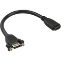 InLine® HDMI 4K2K Adapterkabel zum Einbau, HDMI A Buchse/Buchse, 0,6m - 17500S
