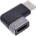 InLine® HDMI Adapter, HDMI A Stecker / Buchse, 90° rechts, 8K UHD - 17991D