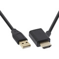 InLine HDMI Adapter Stecker/Buchse mit USB-Power Einspeisung 0,5m - 17600I