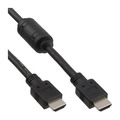 InLine HDMI Kabel, HDMI-High Speed, Stecker / Stecker, schwarz, mit Ferrit, 0,5m
