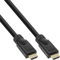 InLine® HDMI Kabel, HDMI-High Speed mit Ethernet, Premium, 4K2K, Stecker / Stecker, schwarz / gold, 10m