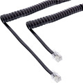 InLine® Hörer Spiralkabel, RJ10 Stecker / Stecker, schwarz, max. 2m - 18893I