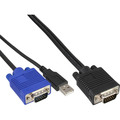 InLine® KVM Kabelsatz, USB, für 19 KVM Switch, Länge 1,8m - 60667D