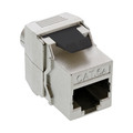 InLine® Keystone RJ45 Buchse, SNAP-In, Cat.6a, Schraubverschluss - 76202F