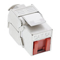 InLine® Keystone RJ45 Buchse, SNAP-In, Cat.6a, mit Staubschutz rot - 76202R