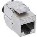 InLine® Keystone RJ45 Buchse Slim, SNAP-In, Cat.8.1, integrierter - 76202Q