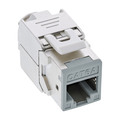 InLine® Keystone RJ45 Buchse, geschirmt, Cat.6A, grau 8er Pack