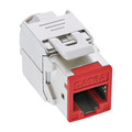 InLine® Keystone RJ45 Buchse, geschirmt, Cat.6A, rot 8er Pack - 76207R