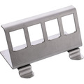 InLine® Keystone SNAP-In Metall-Modulhalter, 4-fach für Hutschiene - 76203F