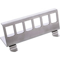 InLine® Keystone SNAP-In Metall-Modulhalter, 6-fach für Hutschiene - 76203G