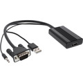 InLine® Konverter VGA+Audio zu HDMI, Eingang VGA und Klinke Audio USB - 65004B