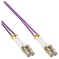 InLine LWL Duplex Kabel, LC/LC, 50/125µm, OM4, 0,5m