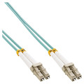 InLine® LWL Duplex Kabel, LC/LC, 50/125µm, OM3, 0,5m