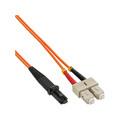 InLine® LWL Duplex Kabel, MTRJ/SC, 50/125µm, OM2, 2m