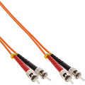 InLine LWL Duplex Kabel, ST/ST, 50/125µm, OM2, 15m