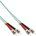 InLine LWL Duplex Kabel, ST/ST, 50/125µm, OM3, 10m